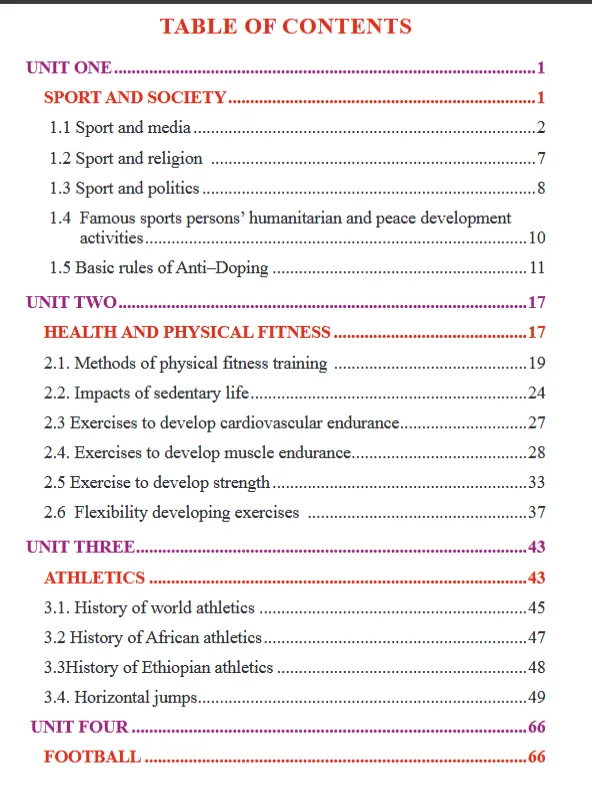 Download Ethiopian new Curriculum grade 10 health and physical education hpe Student Textbook PDF